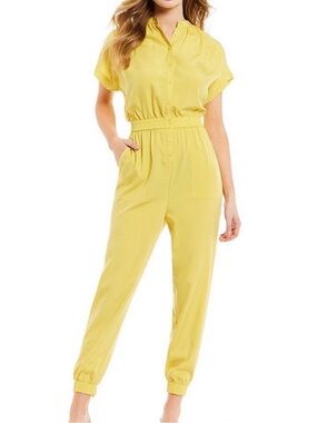 A Loves A yellow Daffodil Jumpsuit